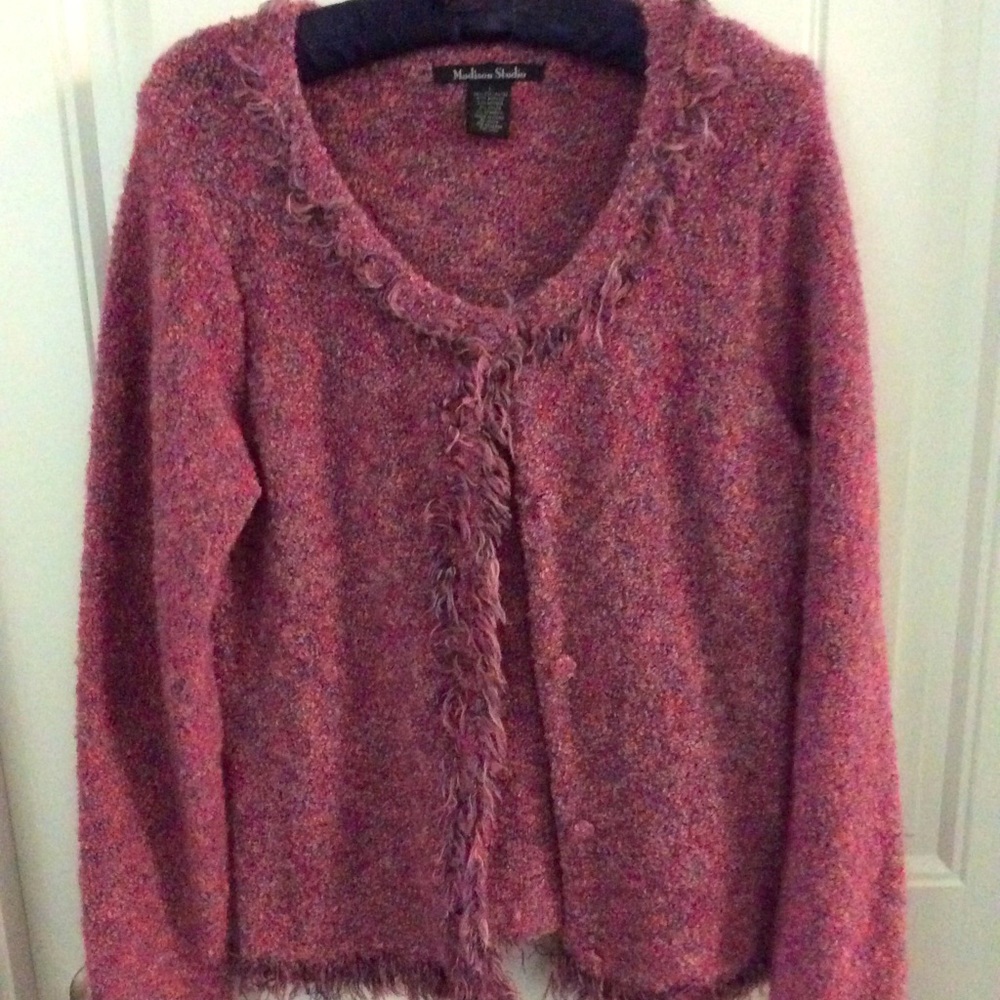 Pink Multi Colored Sweater